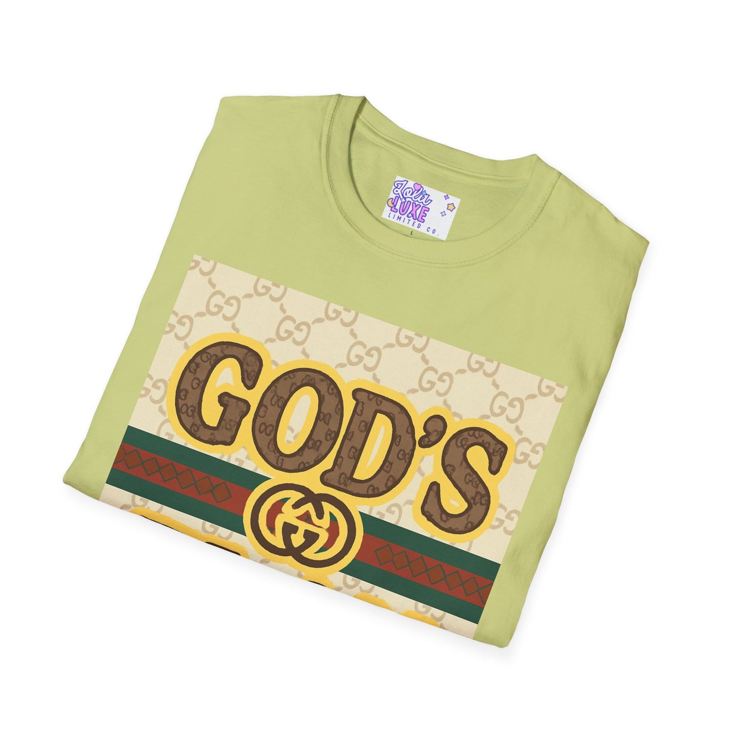 God's Plan Unisex Softstyle Glam Tee - Casual Inspirational Apparel