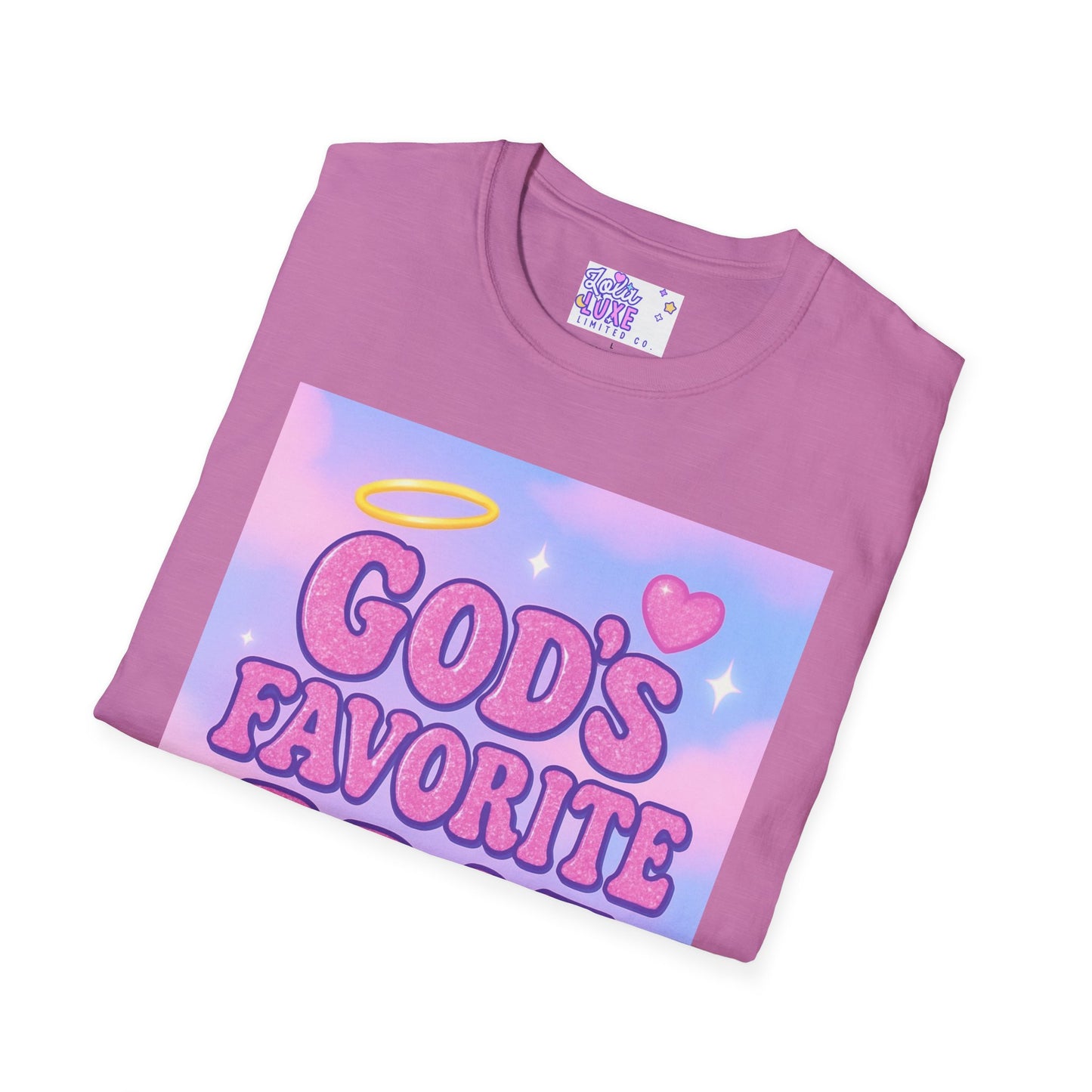 God's Favorite Brat T-Shirt | Unisex Softstyle Glam Tee