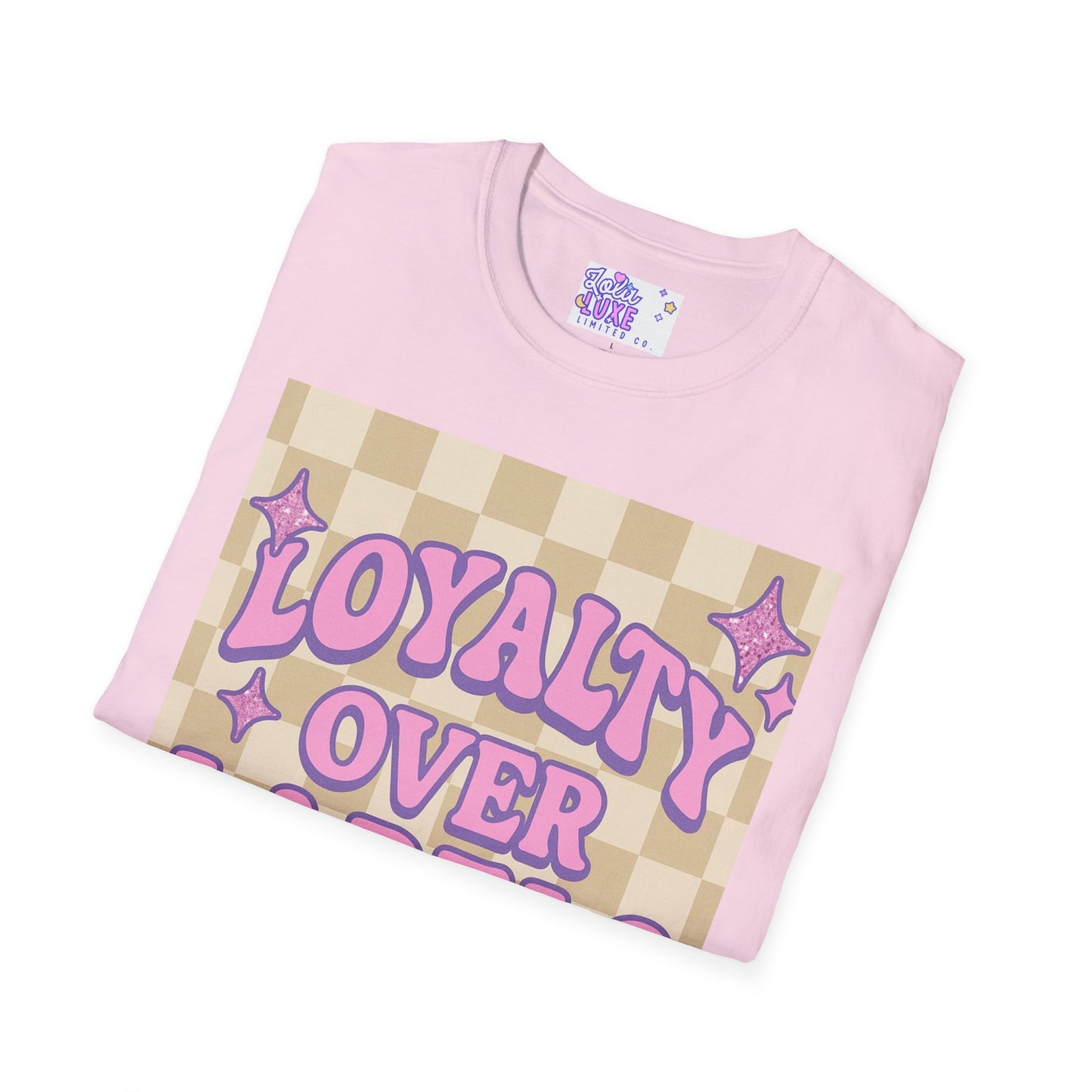 Loyalty Over Labels Unisex Softstyle Glam Tee - Trendy Casual Wear