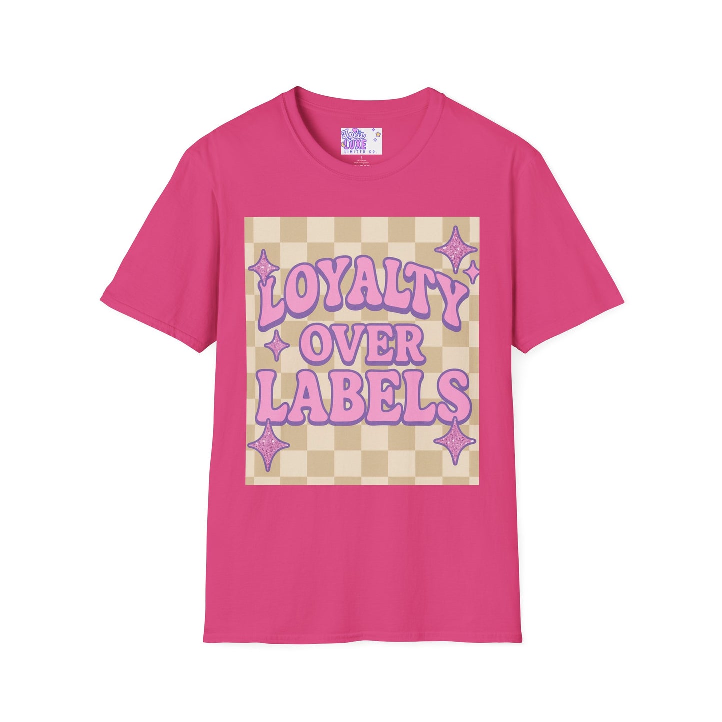 Loyalty Over Labels Unisex Softstyle Glam Tee - Trendy Casual Wear