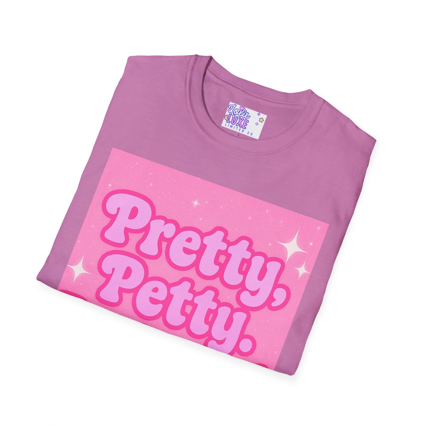 Pretty Petty Protected Unisex Softstyle Glam Tee