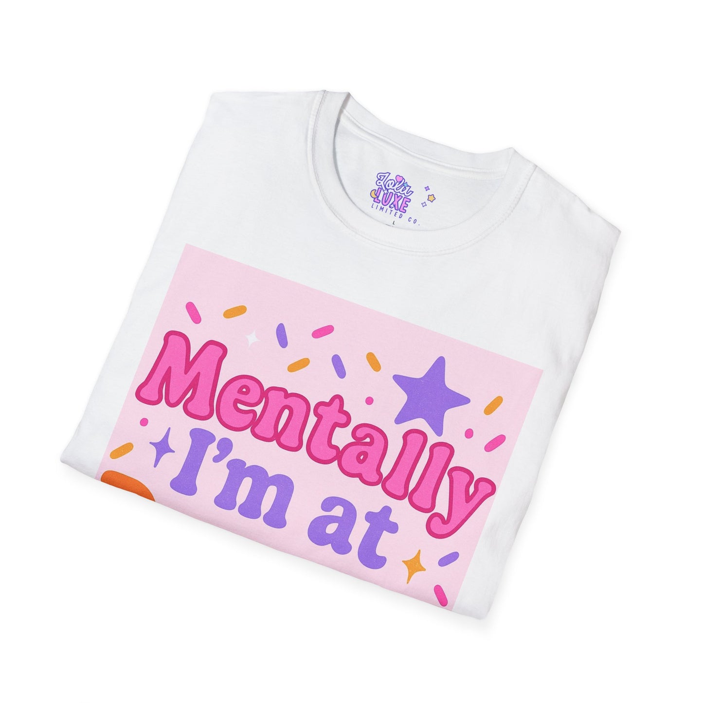 Mentally I'm at Dunkin' Unisex Softstyle T-Shirt - Fun Coffee Lover GlamTee