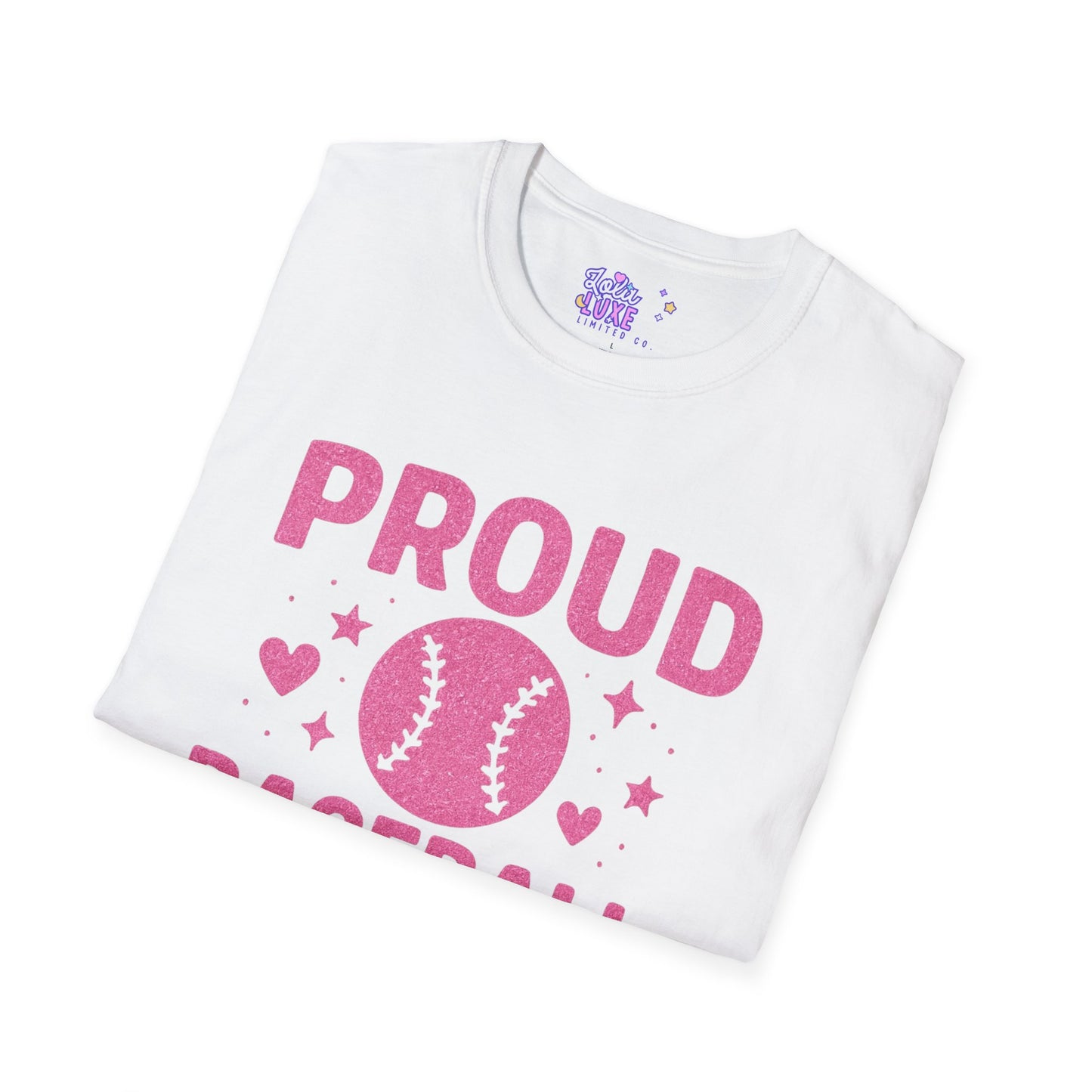 "Proud Baseball Grandma" T-Shirt | Customizable Fan Shirt for Grandma