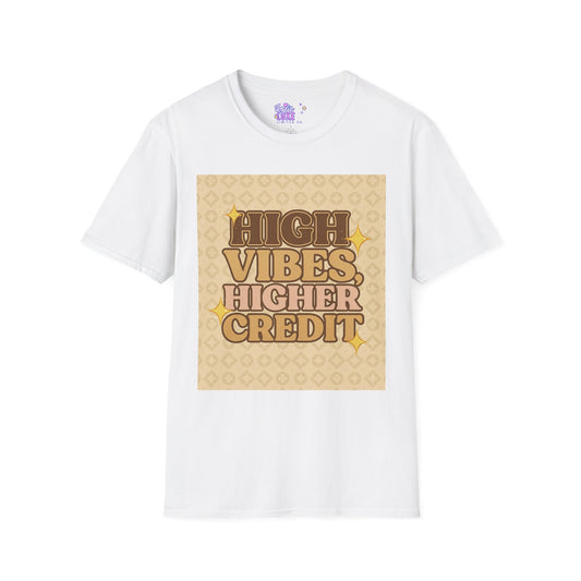 High Vibes Higher Credit Unisex Softstyle T-Shirt