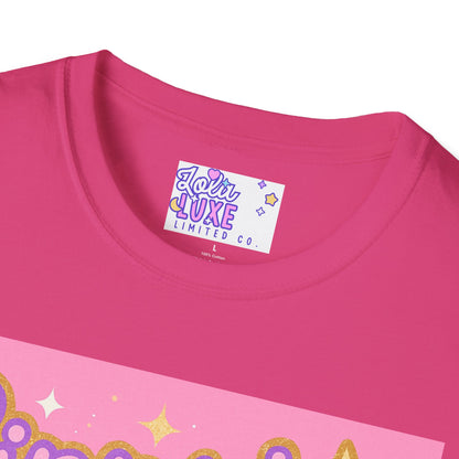 Self Worth Unisex Softstyle T-Shirt - Positive Affirmation Glam Tee