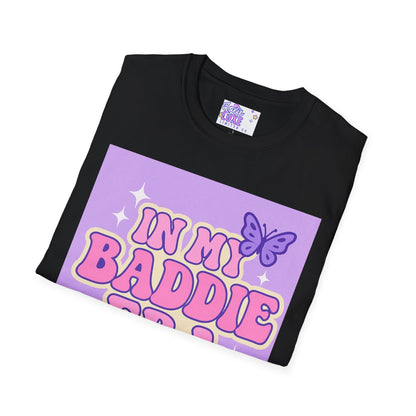 In My Baddie Era Unisex Softstyle Glam Tee - Trendy Graphic Tee for Confident Fashion Lovers