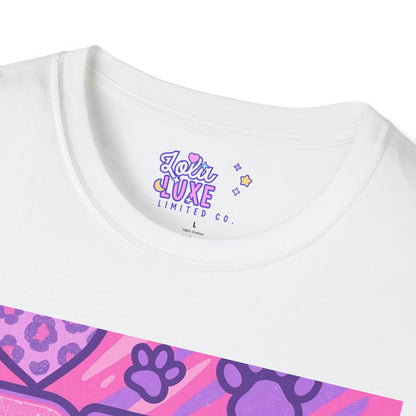Pet Mom AF Unisex Softstyle Glam Tee - Cute Animal Lover Gift