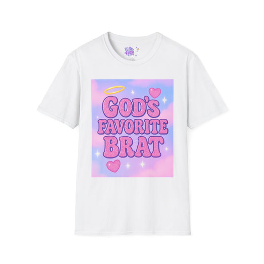 God's Favorite Brat T-Shirt | Unisex Softstyle Glam Tee