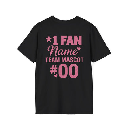 "Proud Basketball Mom"  Softstyle T-Shirt - Customizable Fan Tee