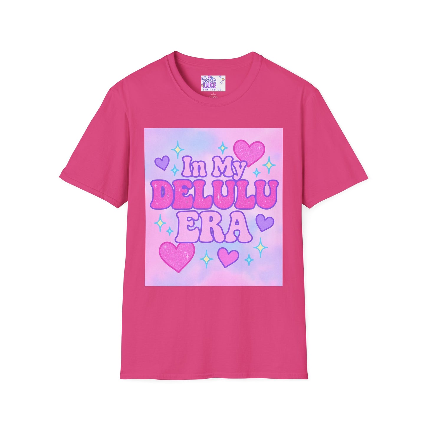 Cute "In My Delulu Era" Unisex Softstyle T-Shirt - Trendy Glam Tee