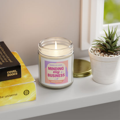 Unscented Candles, Coconut Apricot Wax (4oz, 9oz)