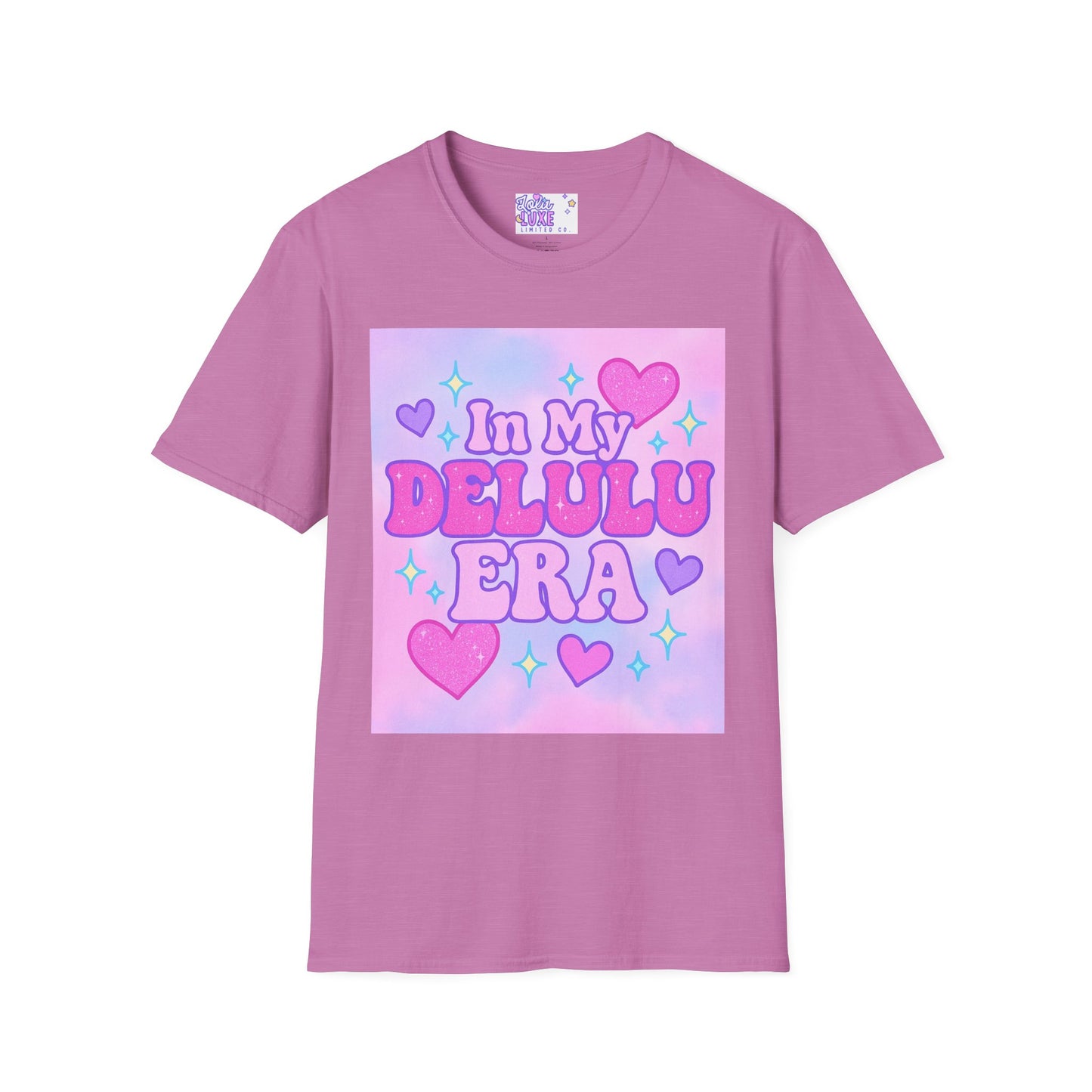 Cute "In My Delulu Era" Unisex Softstyle T-Shirt - Trendy Glam Tee