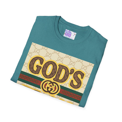 God's Plan Unisex Softstyle Glam Tee - Casual Inspirational Apparel