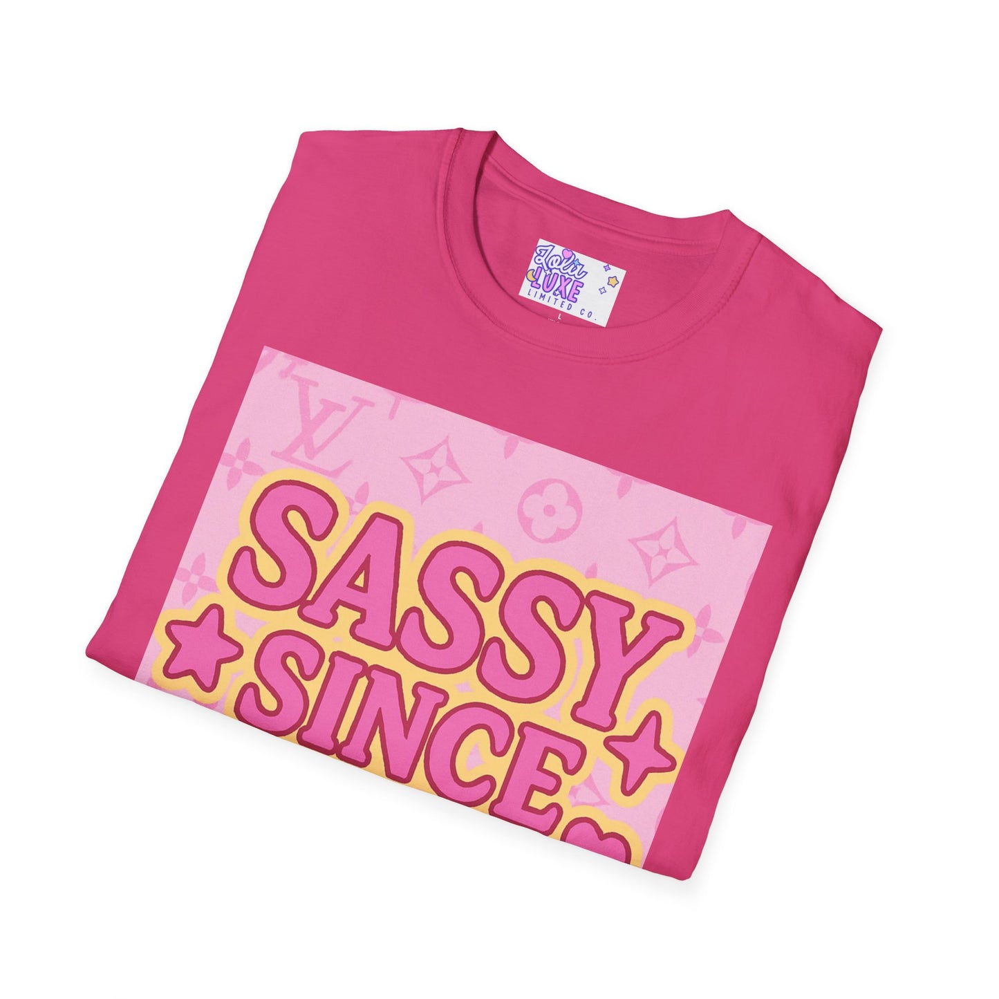 Sassy Since Birth Unisex Softstyle Glam Tee