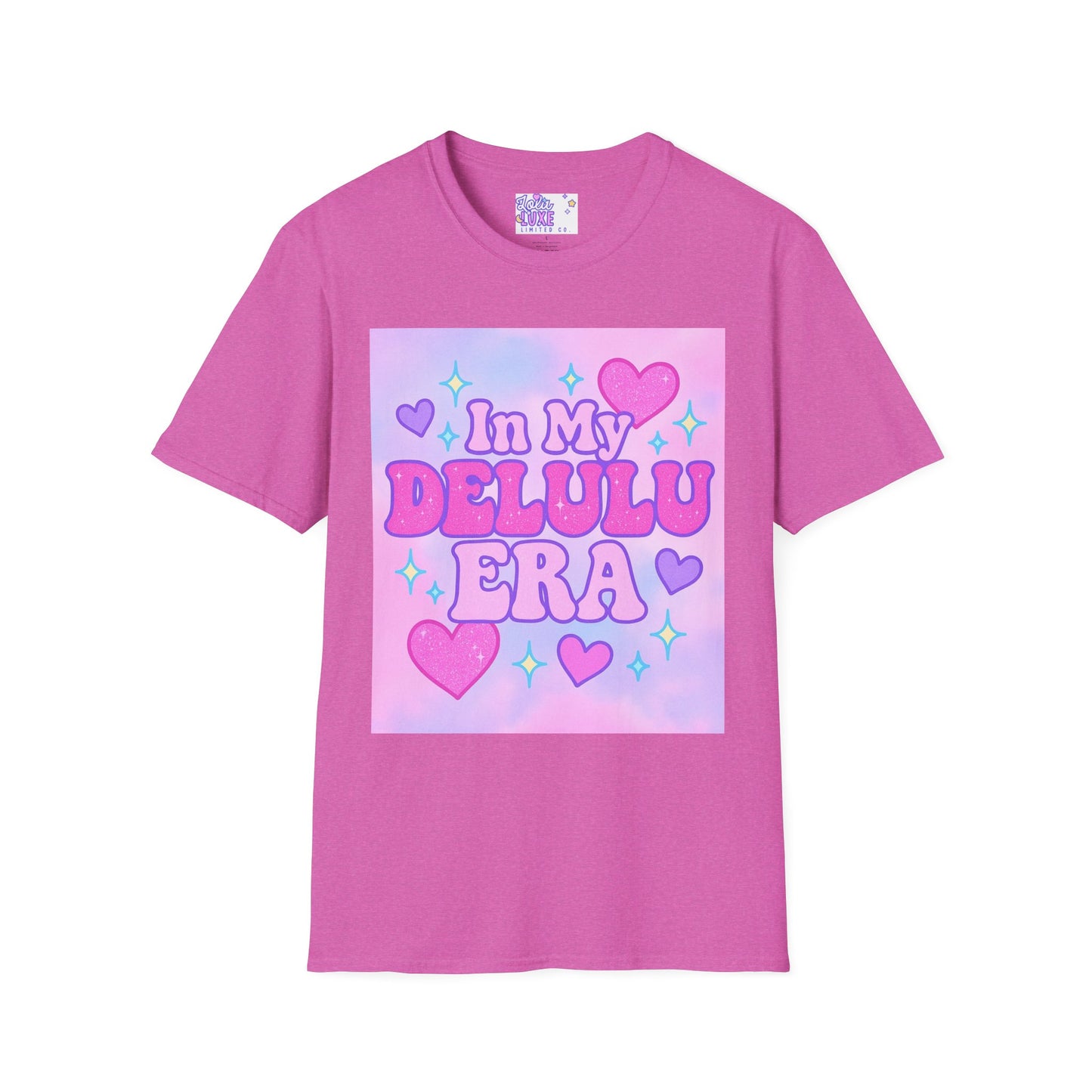Cute "In My Delulu Era" Unisex Softstyle T-Shirt - Trendy Glam Tee
