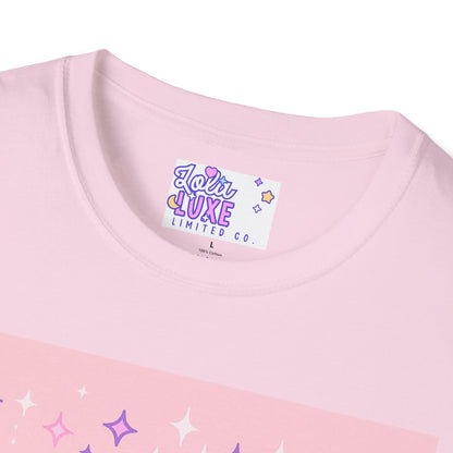 Currently Manifesting Unisex Softstyle Glam Tee - Positive Vibes for Dreamers & Creatives