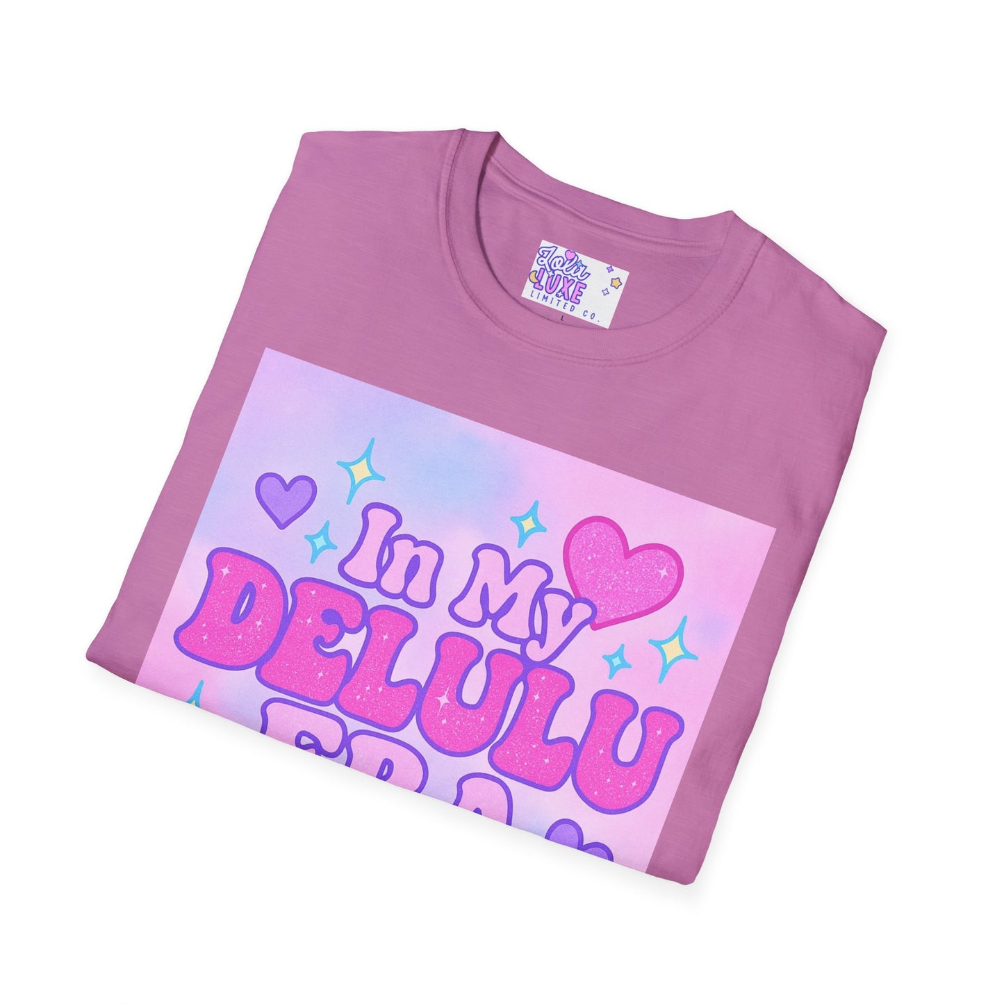 Cute "In My Delulu Era" Unisex Softstyle T-Shirt - Trendy Glam Tee