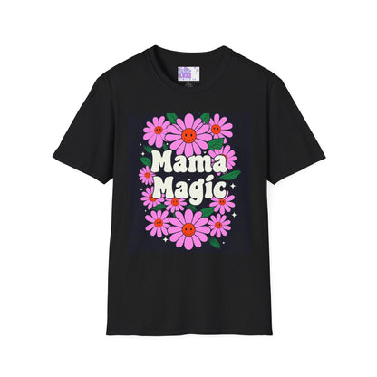 Mama Magic Floral  T-Shirt – Comfort for Moms