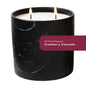 Natural Cranberry Cascade Black Marquina Candle 17oz