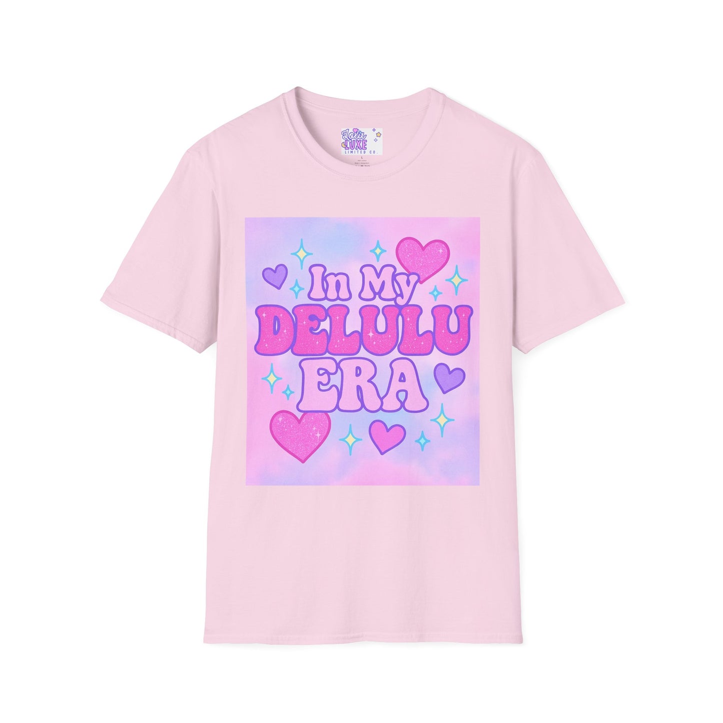 Cute "In My Delulu Era" Unisex Softstyle T-Shirt - Trendy Glam Tee