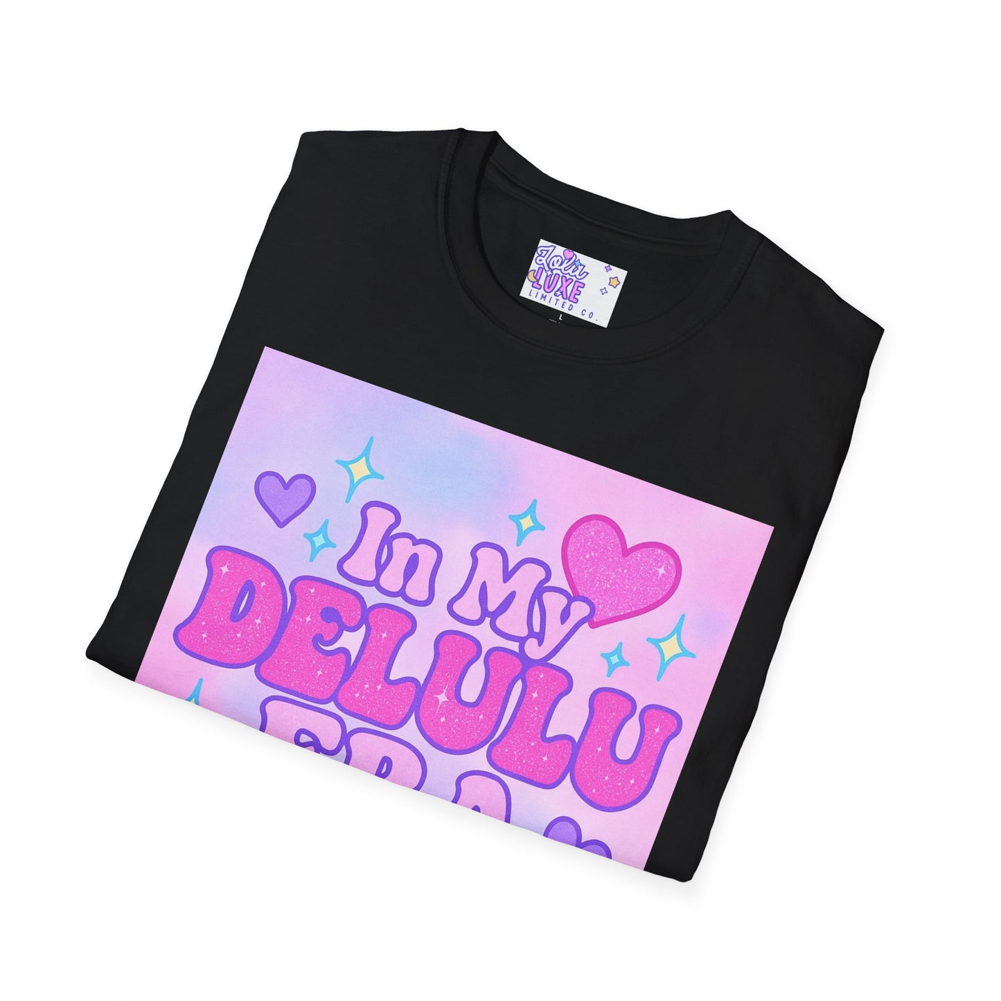Cute "In My Delulu Era" Unisex Softstyle T-Shirt - Trendy Glam Tee