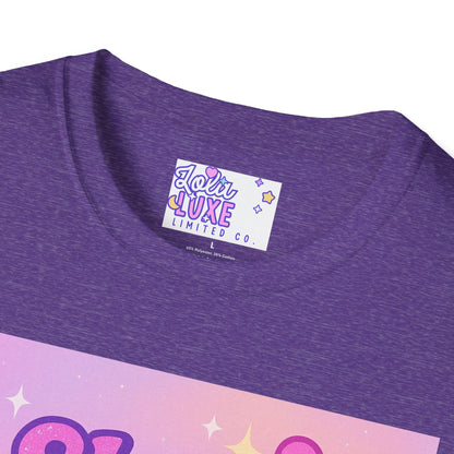 She's Booked, Blessed & Unbothered Glam Tee - Unisex Softstyle Tee for Positive Vibes