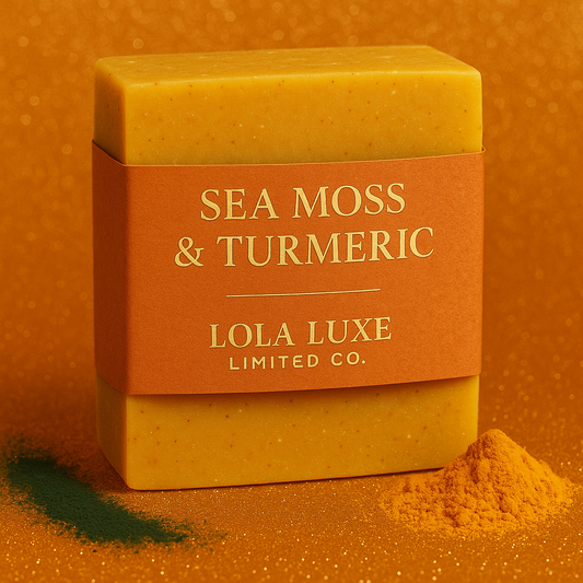 Sea Moss & Turmeric Soap – Brightening Handmade Bar for Glowing, Even-Toned Skin | Lola Luxe Limited Co.