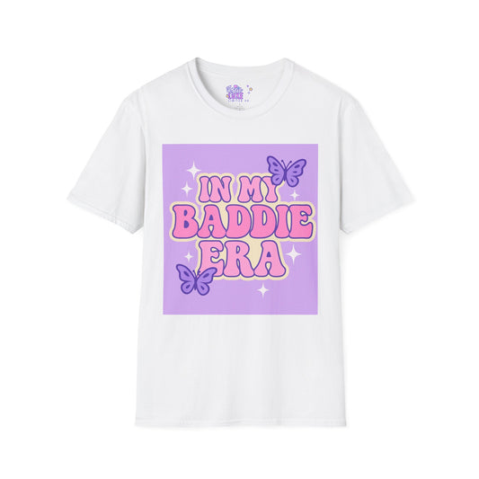 In My Baddie Era Unisex Softstyle Glam Tee - Trendy Graphic Tee for Confident Fashion Lovers