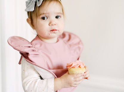 Peony Ruffle Angel Bib