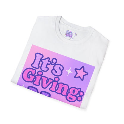 It's Giving: No. Unisex Softstyle Glam Tee - Trendy Graphic Tee for Casual Wear