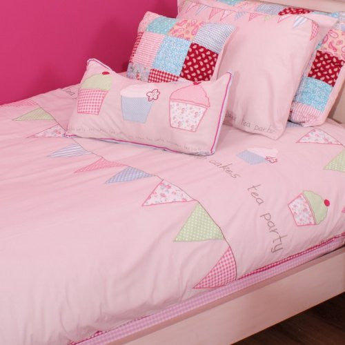 Tea Party Cupcake Duvet Cover Set -Twin