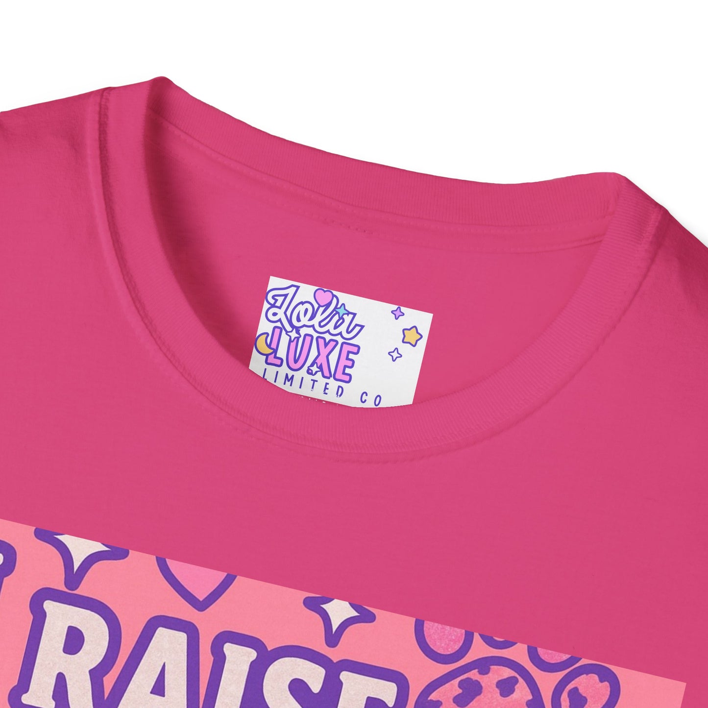 I Raise Dogs and Standards T-Shirt | Unisex Softstyle Glam Tee for Dog Lovers