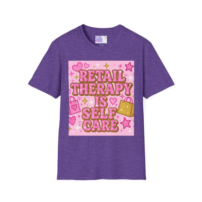 Retail Therapy Unisex Softstyle T-Shirt - Self Care Glam Tee