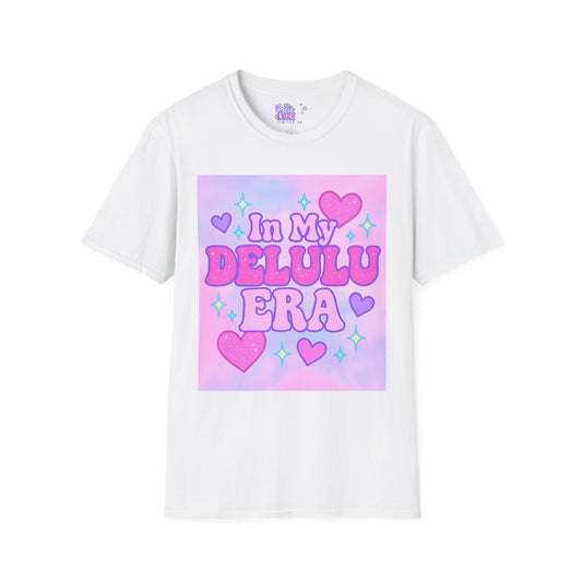 Cute "In My Delulu Era" Unisex Softstyle T-Shirt - Trendy Glam Tee
