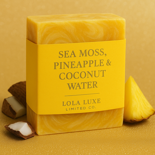 Sea Moss, Pineapple & Coconut Water Soap – Hydrating Tropical Bar for Bright, Smooth Skin | Lola Luxe Limited Co.
