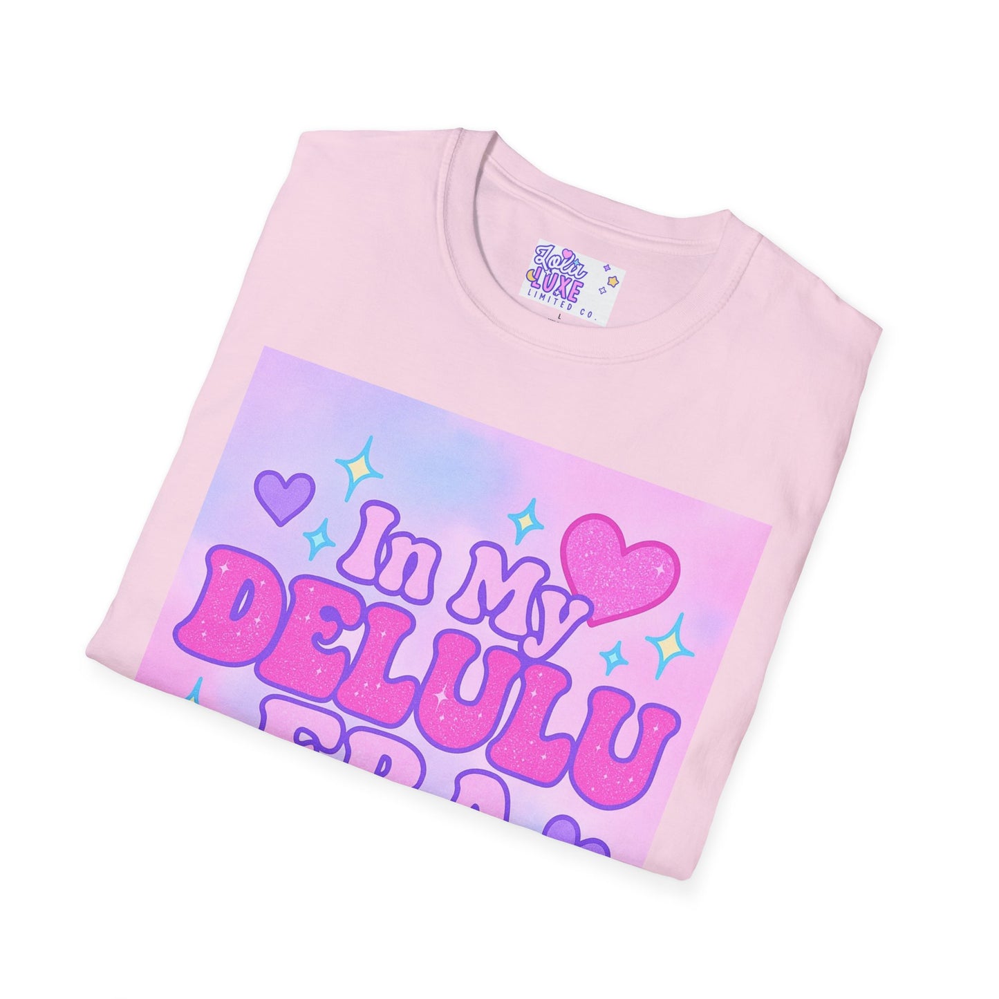 Cute "In My Delulu Era" Unisex Softstyle T-Shirt - Trendy Glam Tee