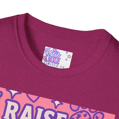 I Raise Dogs and Standards T-Shirt | Unisex Softstyle Glam Tee for Dog Lovers