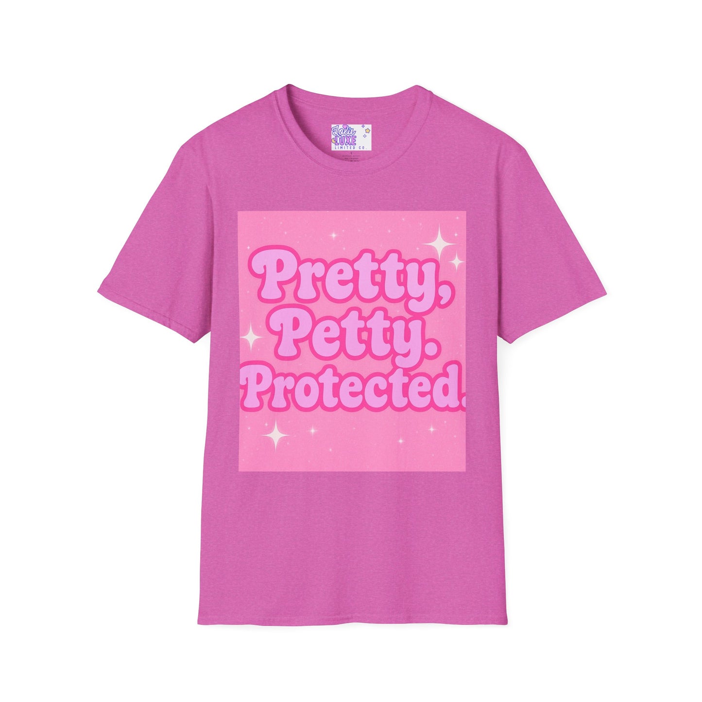Pretty Petty Protected Unisex Softstyle Glam Tee