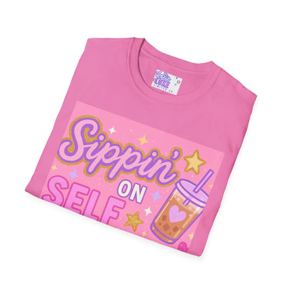 Self Worth Unisex Softstyle T-Shirt - Positive Affirmation Glam Tee