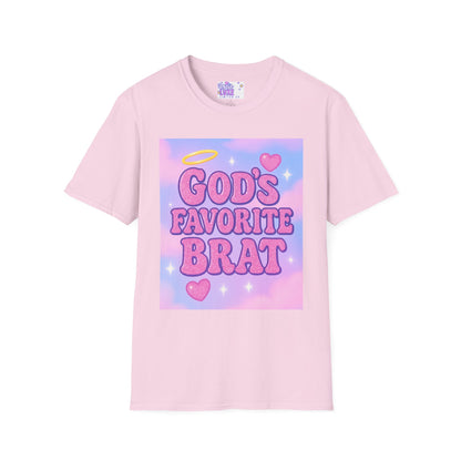 God's Favorite Brat T-Shirt | Unisex Softstyle Glam Tee