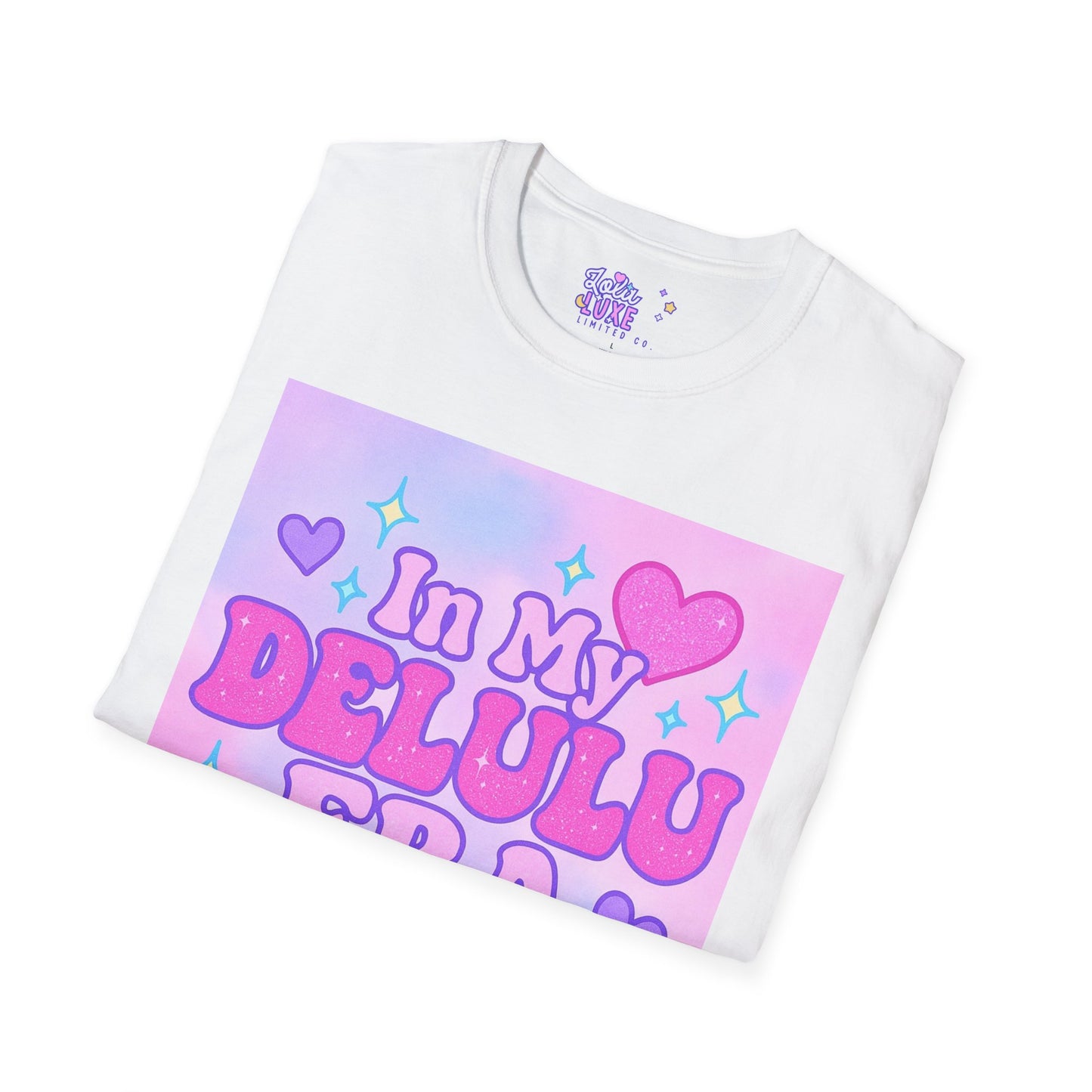 Cute "In My Delulu Era" Unisex Softstyle T-Shirt - Trendy Glam Tee