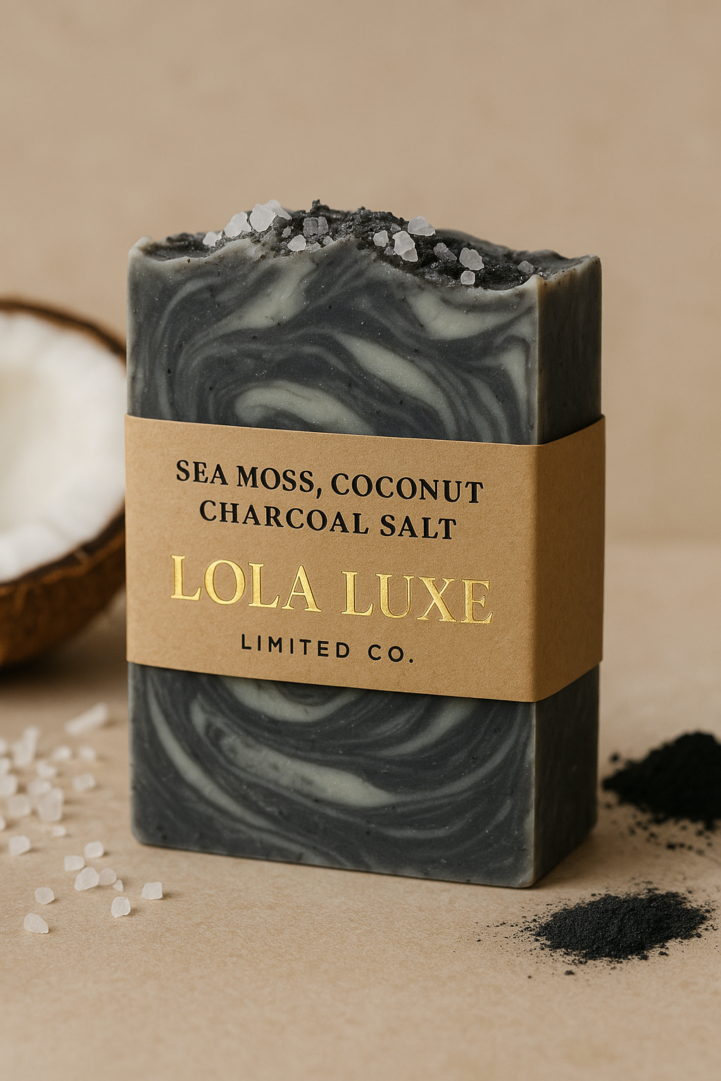 Sea Moss & Chamomile Lavender Soap – Calming Handmade Bar for Sensitive, Dry & Irritated Skin | Lola Luxe Limited Co.