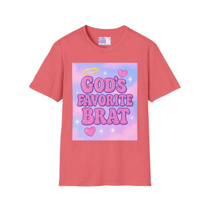 God's Favorite Brat T-Shirt | Unisex Softstyle Glam Tee