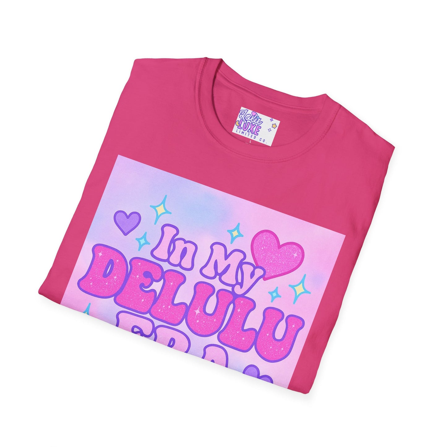 Cute "In My Delulu Era" Unisex Softstyle T-Shirt - Trendy Glam Tee