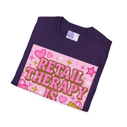 Retail Therapy Unisex Softstyle T-Shirt - Self Care Glam Tee