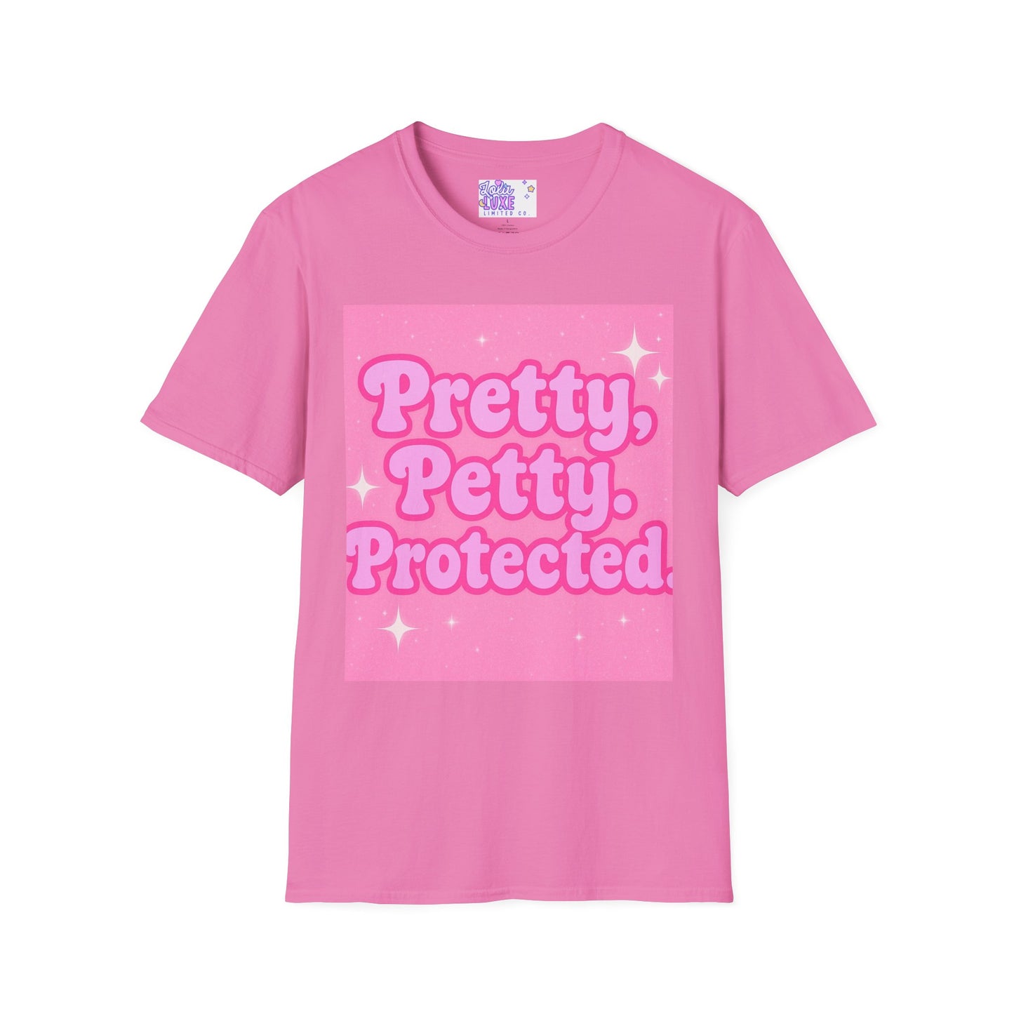 Pretty Petty Protected Unisex Softstyle Glam Tee