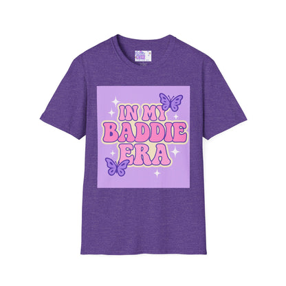 In My Baddie Era Unisex Softstyle Glam Tee - Trendy Graphic Tee for Confident Fashion Lovers