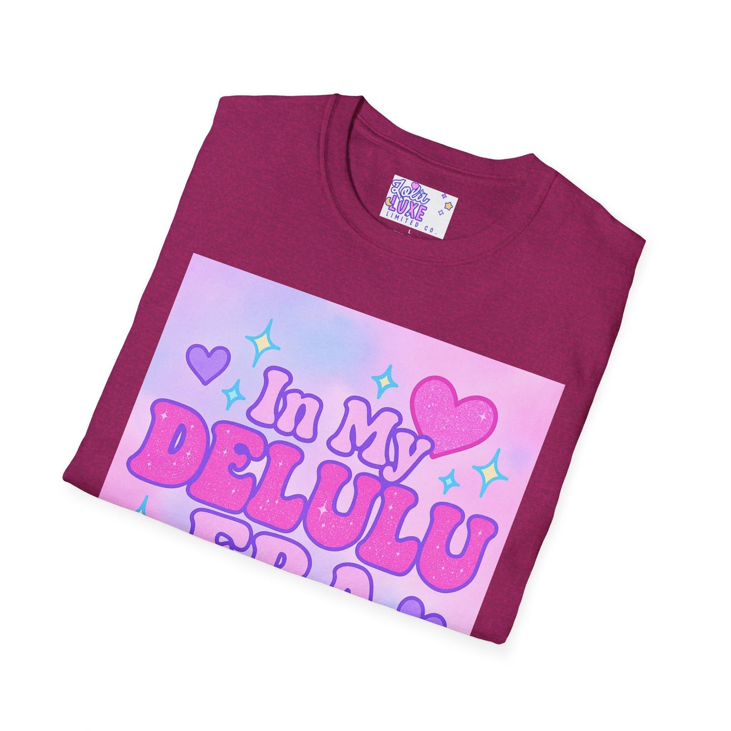 Cute "In My Delulu Era" Unisex Softstyle T-Shirt - Trendy Glam Tee