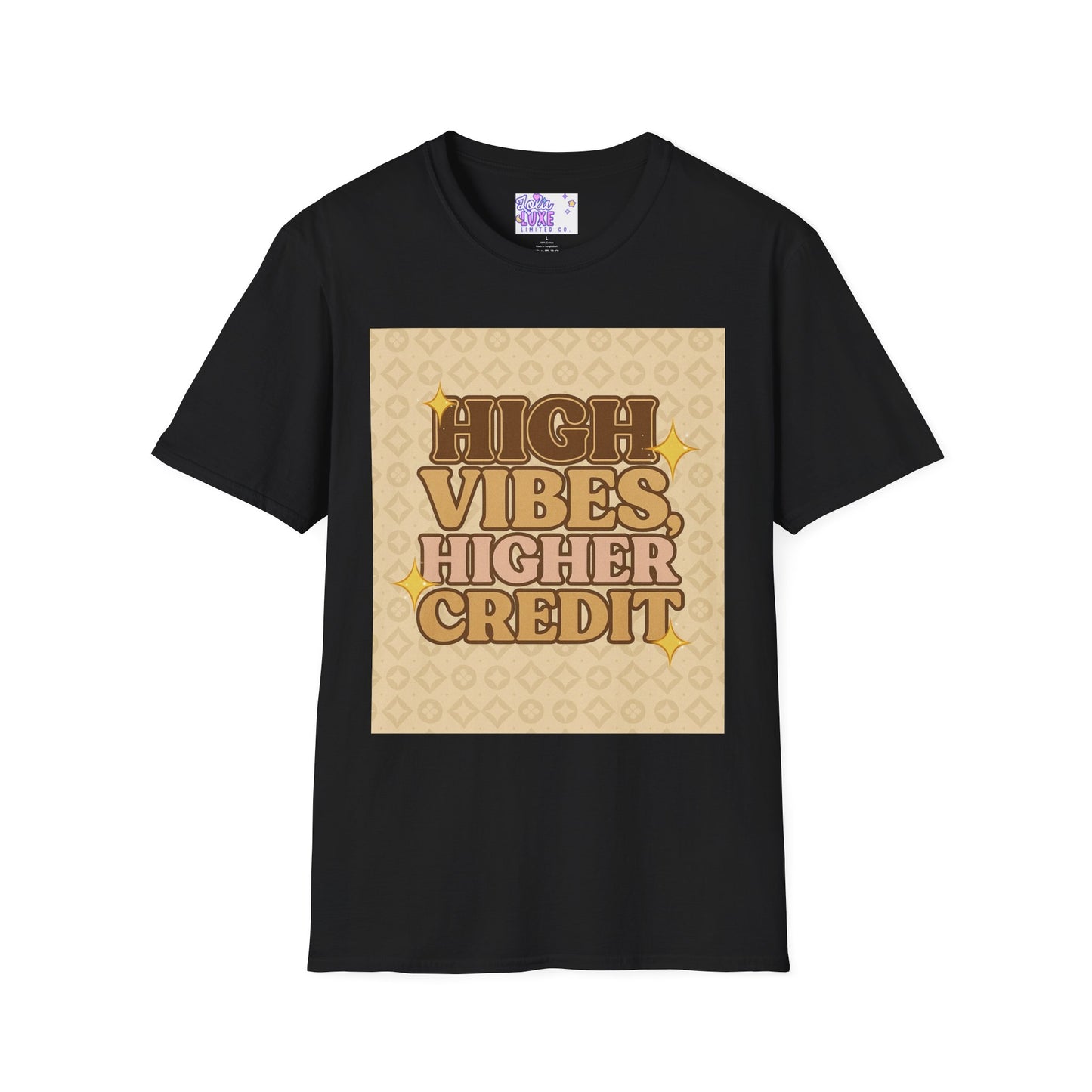High Vibes Higher Credit Unisex Softstyle T-Shirt
