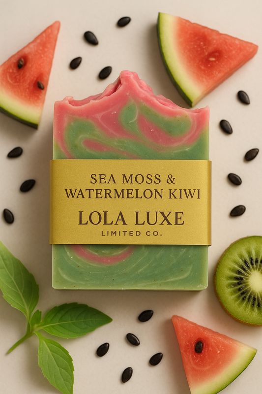 Sea Moss Soap with Watermelon & Kiwi – Refreshing Summer Glow Bar